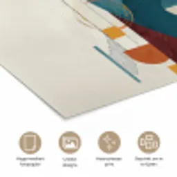 Geometrisch - Strakke vormen - Kleurrijk poster papier klein -closeup_NL