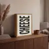 Kaas - Decoratie - Beige - Cheese Light Box met batterij (Wandlamp) middel -sfeer2