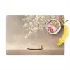 Bloesems - Wit - Boot - Minimalistisch Placemat vinyl groot -zzzproduct_Kitchenyeah-website