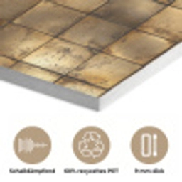 Geometrisch - Tegels - Goud PET vilt klein 837 -closeup_DE