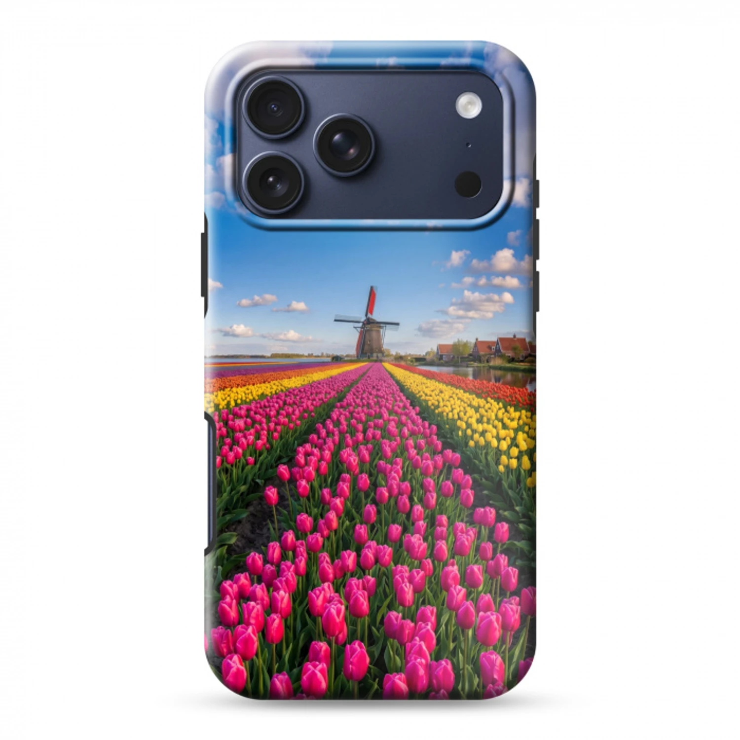 Tulpen - Holland - Molen - Kleurrijk Toughcase MagSafe Apple iPhone 17 Pro Max klein -3d