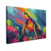 Koraal - Schildpad - Abstract - Water canvas 2cm klein -z3d