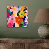 Bloemen - Kleurrijk - Stippen aluminium wit klein -sfeer2