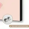 Boeket - Strikje - Kaartje - Quote Textielframe zwart klein -USP_ophangsysteemNL