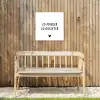 Spreuken - Zo moeder zo dochter - Quotes - Mama - Dochter Tuinposter op houten frame 2 cm dik klein -sfeer4