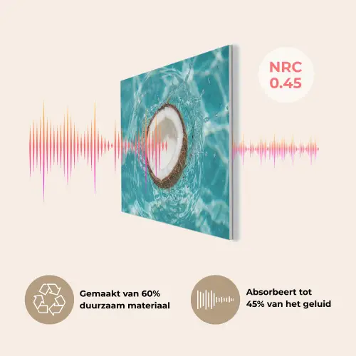 Kokosnoot - Water - Wit PET vilt klein -USP_NL