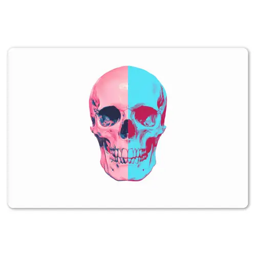 Schedel - Grafisch - Roze - Verdeeld Placemat vinyl groot -zzsfeer1_Kitchenyeah-website