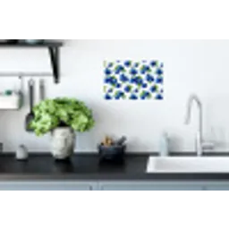 Bessen - Patroon - Blauw Muursticker klein 286 -keuken
