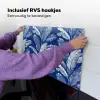 Blad - Palm - Blauw Inductie beschemer met haakjes klein 777 -ky-ophangen-nl
