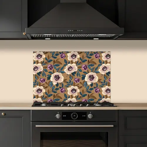 Floraal - Stilleven - Kleurrijk keuken achterwand spatscherm klein 900 -sfeer1