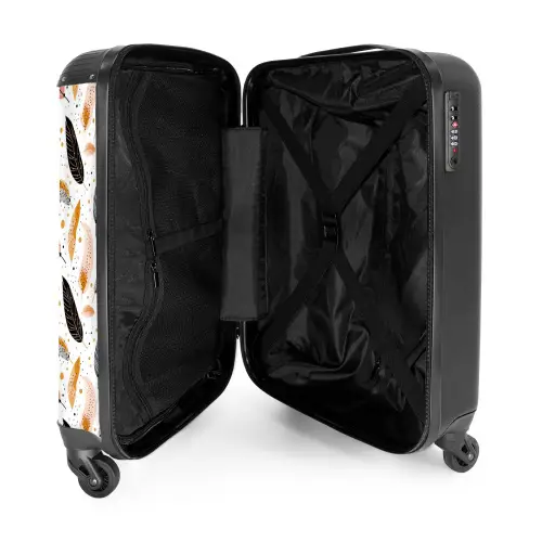 Boho - Verenpatroon NBS - Handbagage koffer - Kinderen Unisex middel -binnenkant
