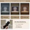 Sneeuwboom  - Lichtjes - Wit - Kleurrijk Light Box met batterij (Wandlamp) middel -USP_lichtkleurNL