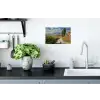 Mensen - Wandelen - Zandpad - Velden Muursticker klein -keuken