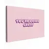 You're doing great - roze - 3D canvas 2cm klein -z3d