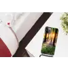 Bos - Bloemen - Lavendel - Zon Hoesje iPhone 12 Pro met koord klein -kamer