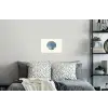 Ribbels - Blauw - Schelp Muursticker klein -slaapkamer