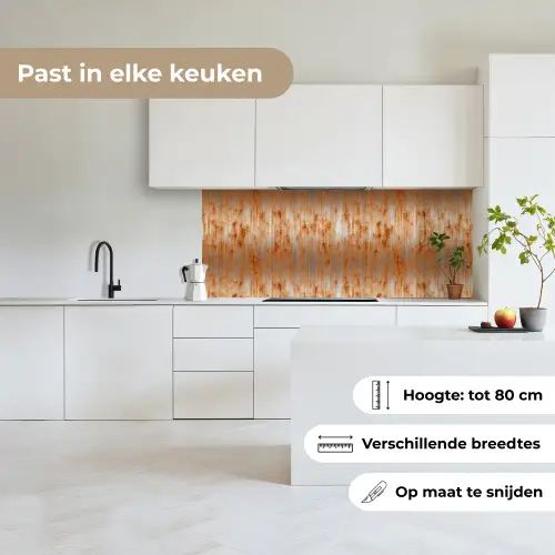 Metaal - Grijs - Oranje - Roest keuken achterwand 2 middel 871 -sfeer4_NL