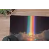 Regenboog - Verticaal - Sterrenhemel - Wolken muismat rubber klein -closeup
