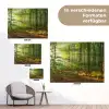 Zon - Bos - Bomen - Natuur - Herfst tuinposter los doek klein -Xsfeer9_DE