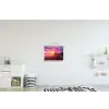 Steiger - Water - Zon - Roze - Horizon textielposter latten blank klein -kinderkamer