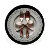 Rose - Strik - Bestek Wandcirkel aluminium klein -3d