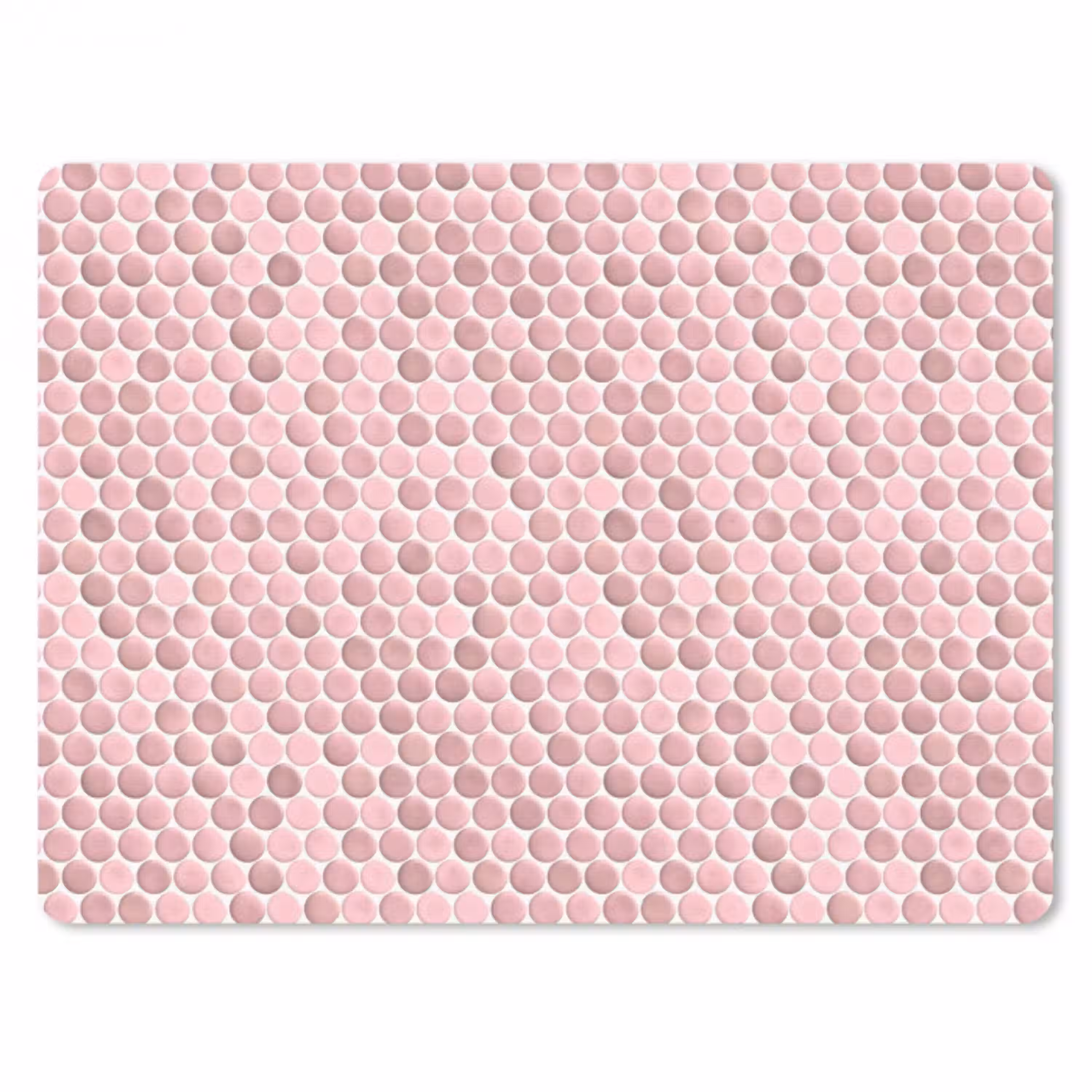 Penny - Mozaïek - Lichtroze muismat rubber klein 262 -3d