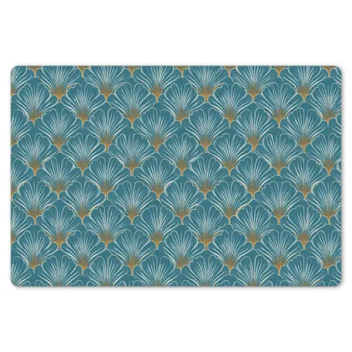 Symmetrisch - Patroon - Blauw Placemat vinyl groot 368 -zzsfeer1_Kitchenyeah-website