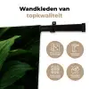 Bladeren - Schaduw - Groen - Textuur Wandkleed katoen klein -sfeer2