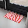 Zebraprint - Roze - Rood - Dierenprint Deurmat klein -sfeer2