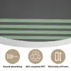 Quote - Groen - Grill - Zomer Akoestische PET Vilt - Rond klein -closeup_NL