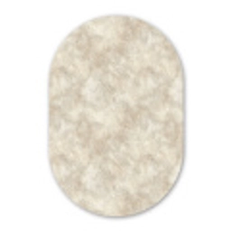 Beige - Reliëfstructuur - Natuursteen Wandcirkel Ovaal Forex klein 630 -3d