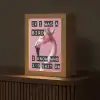 Flamingo - Roze - Vogel - Decoratie Light Box met kabel (Tafellamp) klein -z3d_website