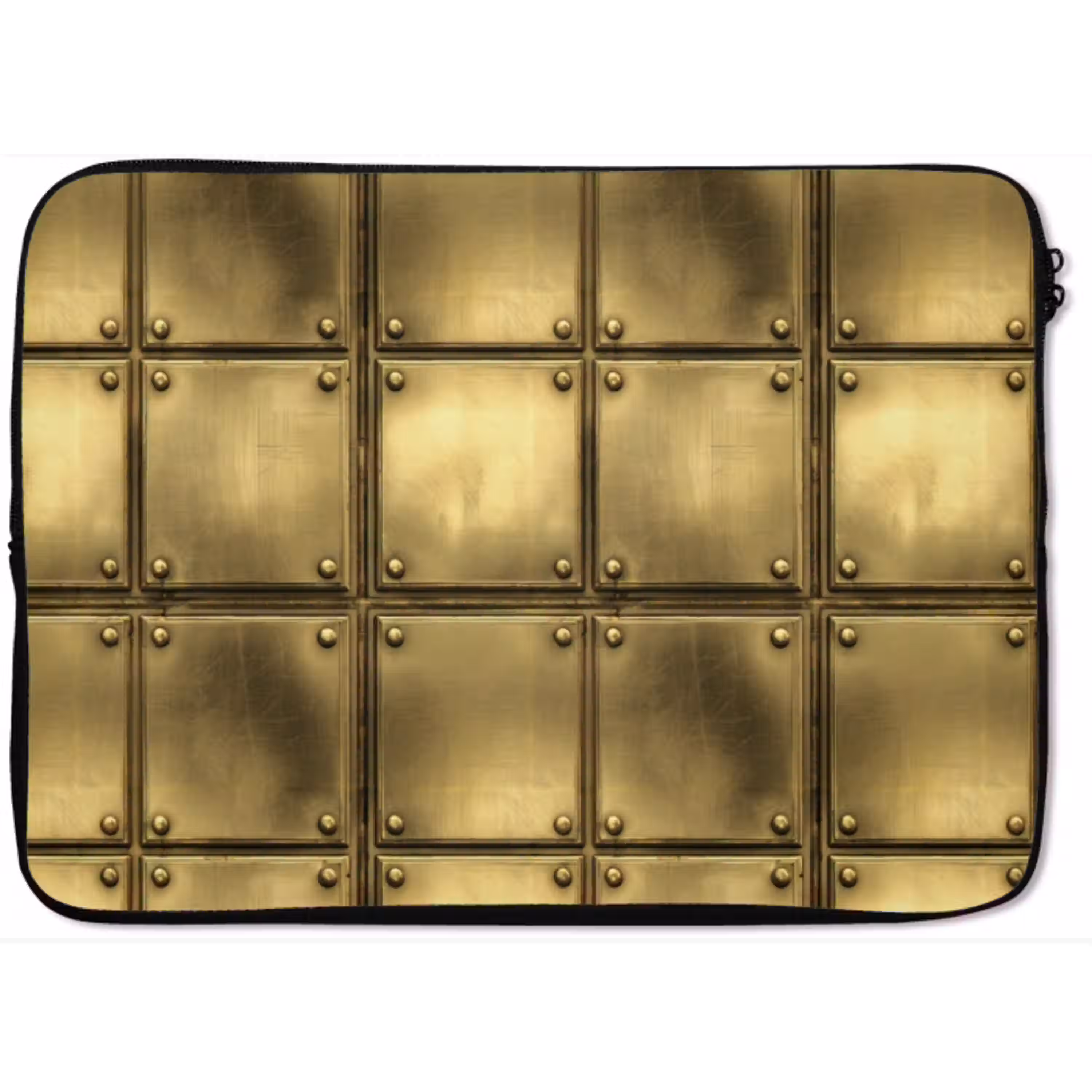 Platen - Industrieel - Stoer - Goud laptophoes neopreen klein 279 -zkaufland3dotto