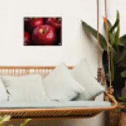 Rood - Appels - Fruit tuinposter los doek klein -sfeer7