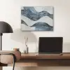 Lijnen - Golven - Abstract - Blauw PET vilt klein -sfeer5