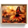 Vlinder - Bloemen - Oranje Dienblad Rechthoek middel -z3d_shopping