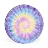 Spiraal - Tie dye - Pasteltinten Wandcirkel aluminium klein -3d