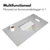 Bloem - Minimalistisch -Wit Muismat XXL klein -sfeer4