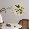Tak - Groene Bladeren - Vruchten Wandcirkel behangsticker klein -sfeer3