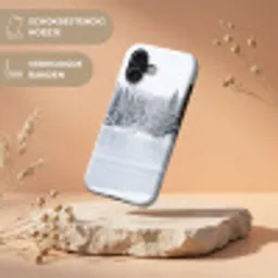 Meer - Dennen - IJs - Winter - Rustgevend Toughcase MagSafe Apple iPhone 17 klein -USP_RandenV_NL