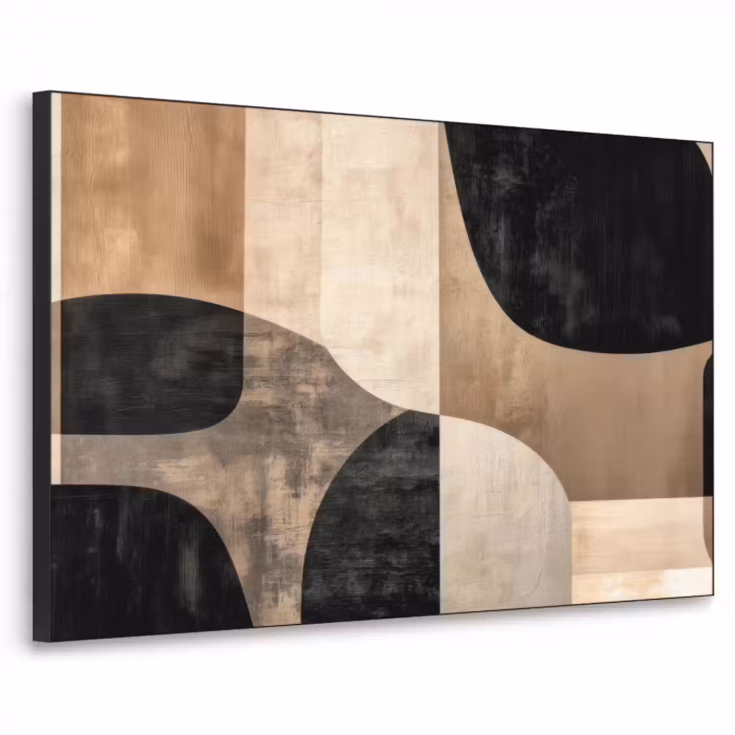 Art Frame - Abstrakt - Flugzeuge - Schwarz - Rund
