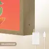 Bladeren - Nerven - Oranje - Structuur Light Box met batterij (Wandlamp) middel -USP_websiteoplaadbaarNL