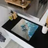 Zeesterren - Zand - Zee - Blauw Inductie beschemer met haakjes middel -sfeer1