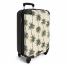 Palmbomen - Tropisch - Groen NBS - Handbagage koffer - Volwassenen Unisex middel -productfoto_3d