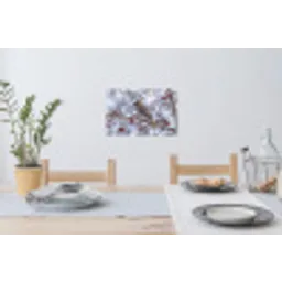 Pestvogel - Bessen - Winter - Natuur Muursticker klein -eettafel
