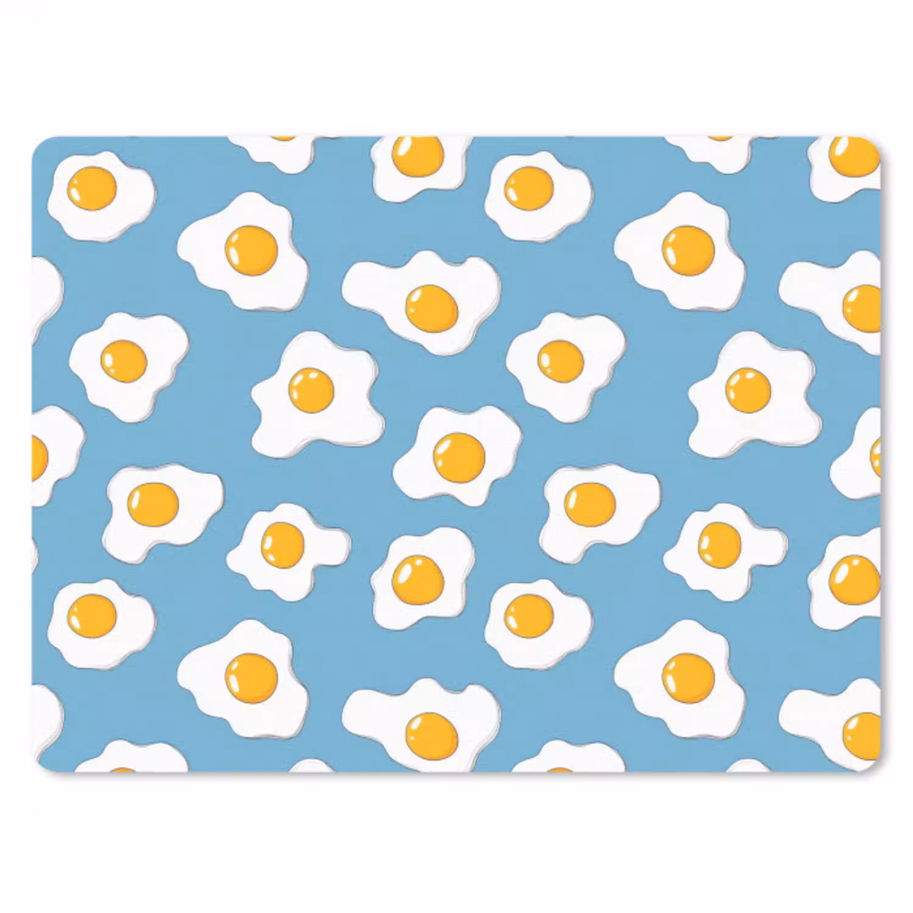 Eieren - Dooiers - Blauw muismat rubber klein 262 -3d