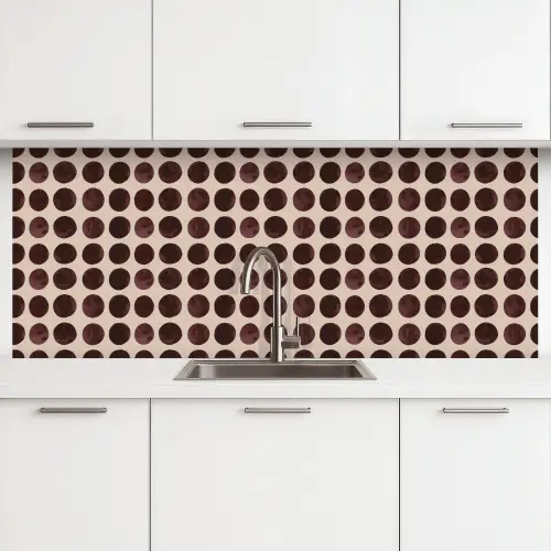 Stippen - Patroon - Bruin keuken achterwand 2 middel 871 -3d