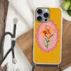 Lelie - Oranje - Lijst - Ovaal Hoesje iPhone 16 Pro Max met koord klein -sfeer4