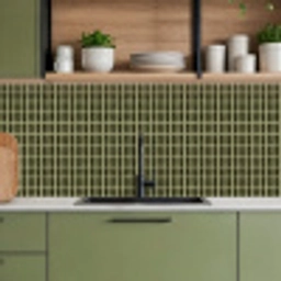 Ritmisch - Effect - Groen keuken achterwand 2 middel 871 -sfeer3
