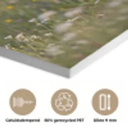 Ooienvaar - Bloemen - Weide - Kleurrijk PET vilt klein -closeup_NL